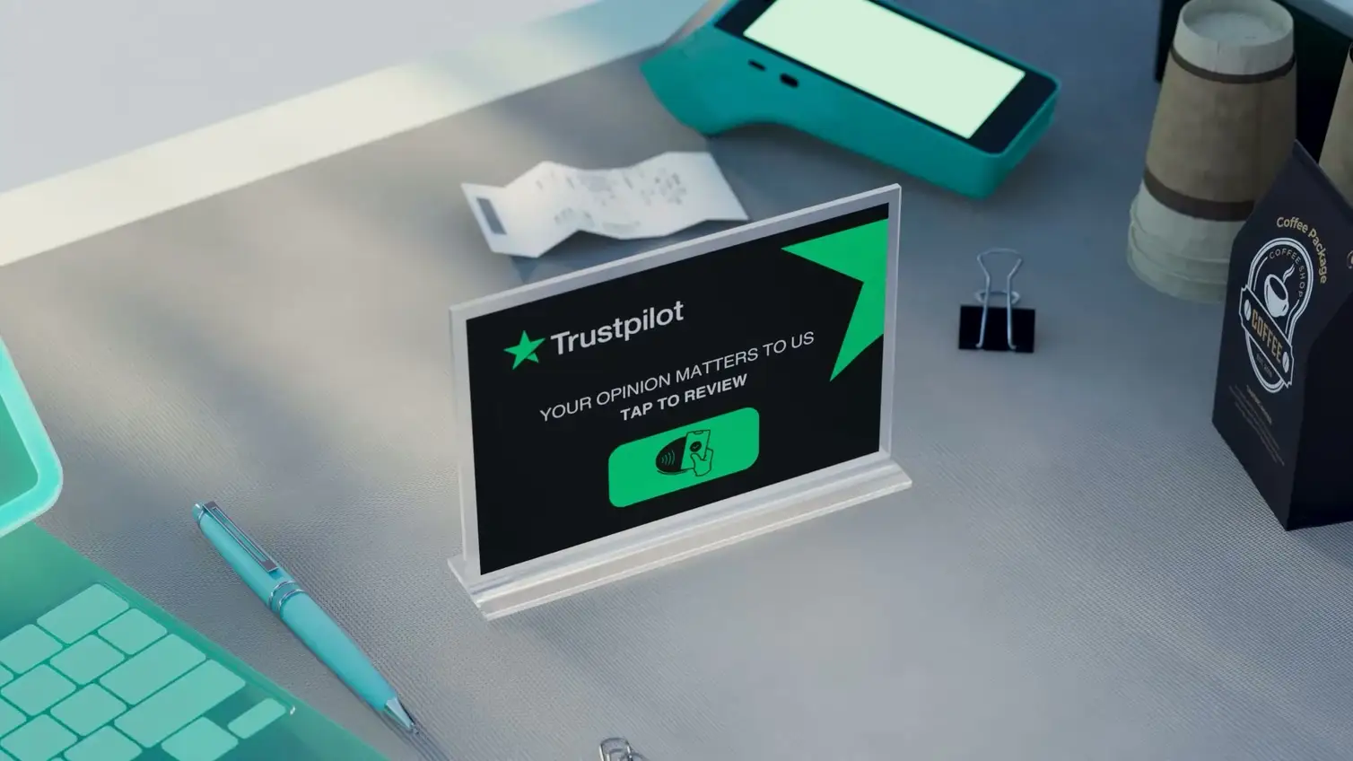 Desk Card Showcase 3D highlight