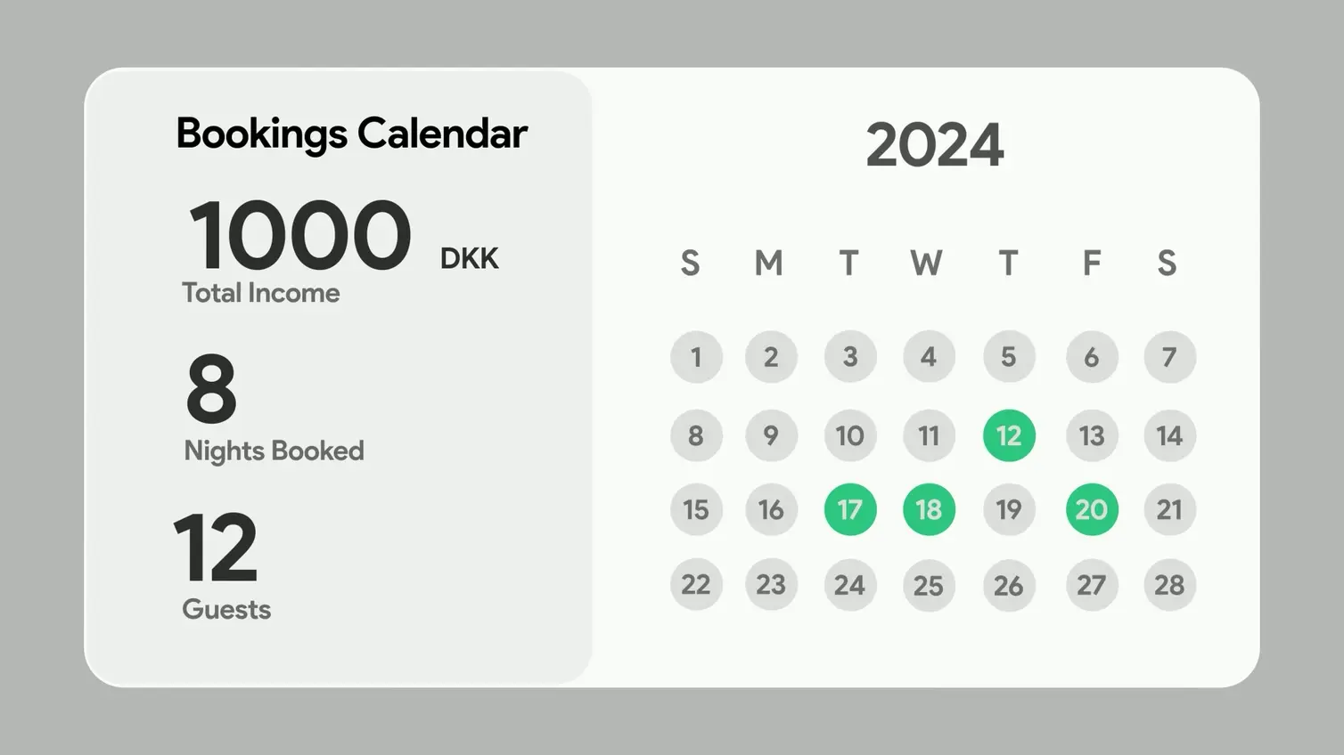 Booking Calendar | 2D Mograph | Digitap Ads: Highlight #1